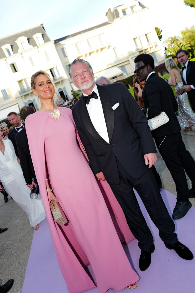 Tatiana Blatnik junto al empresario, disfrutando de la velada