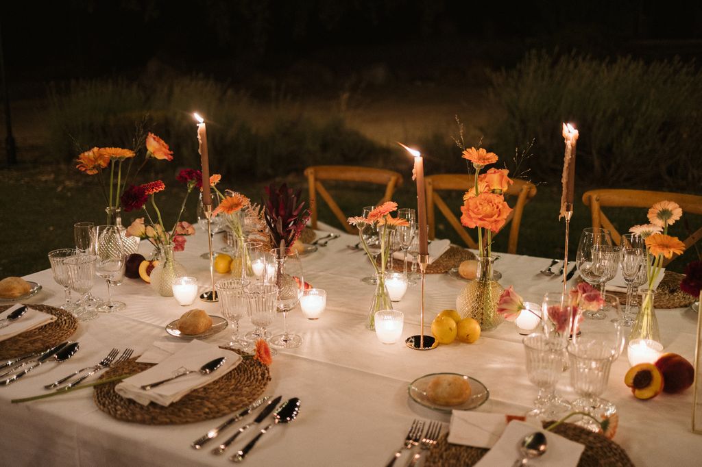 Decoración de bodas con velas