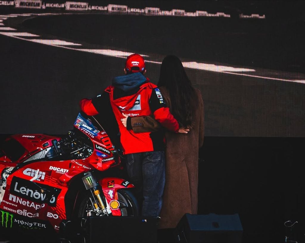 Marc Márquez y Gemma Pinto 