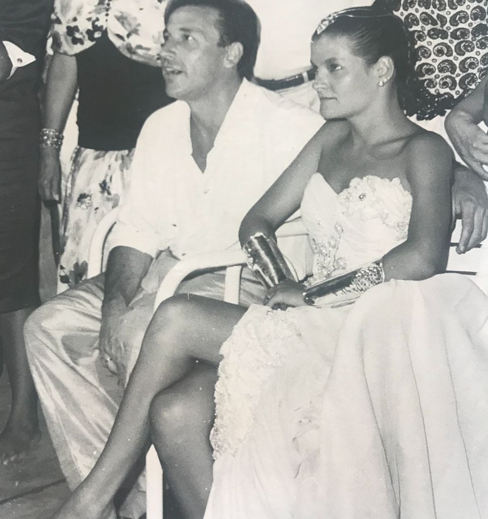 Ricardo Minatner y Marlene Rodríguez se casaron en  agosto de 1989.