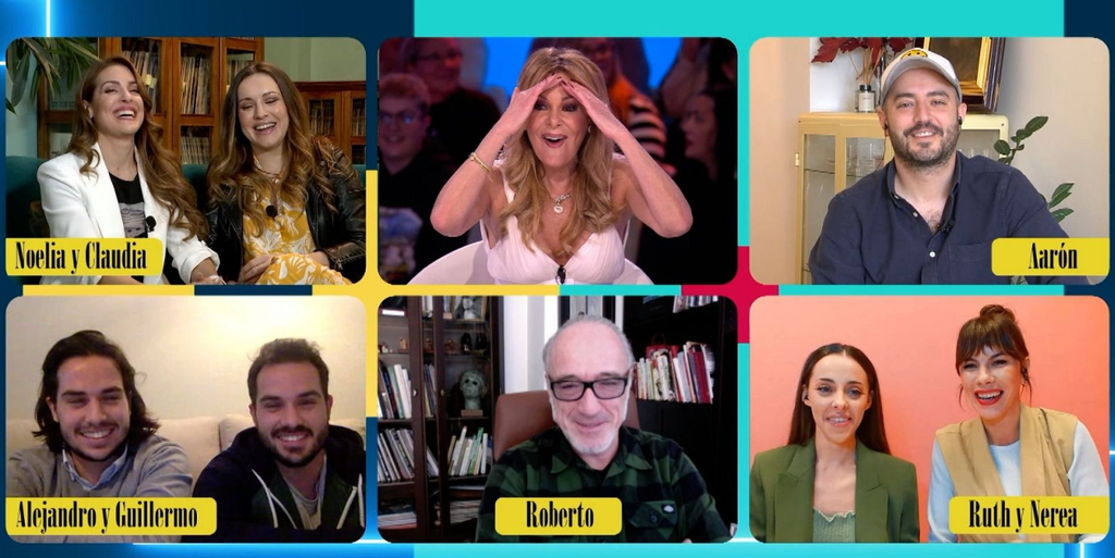 El reparto en el programa de Julia Otero, Días de tele