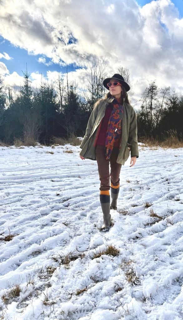 La princesa Cleo zu Oettingen-Spielberg en su palacio cerca de Baviera.