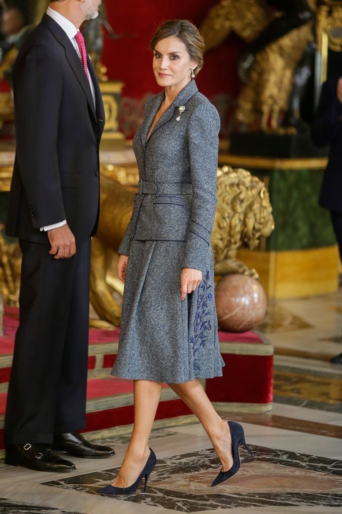 Reina Letizia el 12 de octubre de 2017