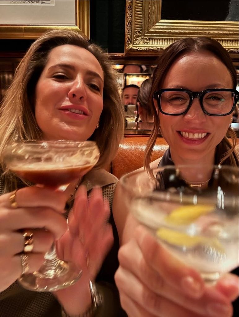 La actriz en su fiesta de cumpleaños junto a sus amigos