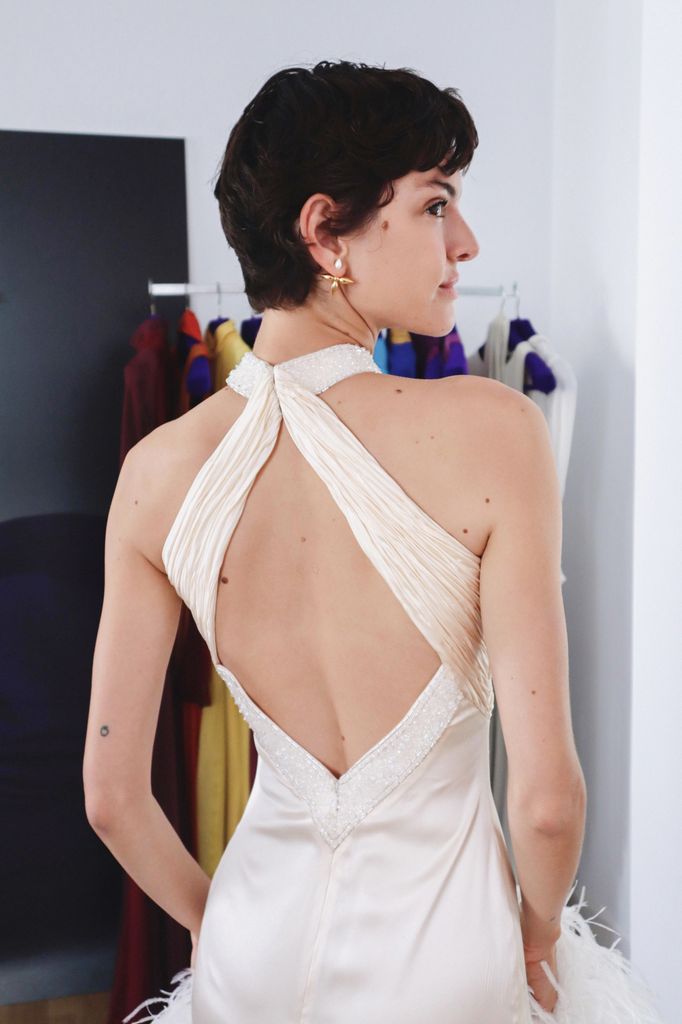 Segundo vestido de novia de Marta Ortiz