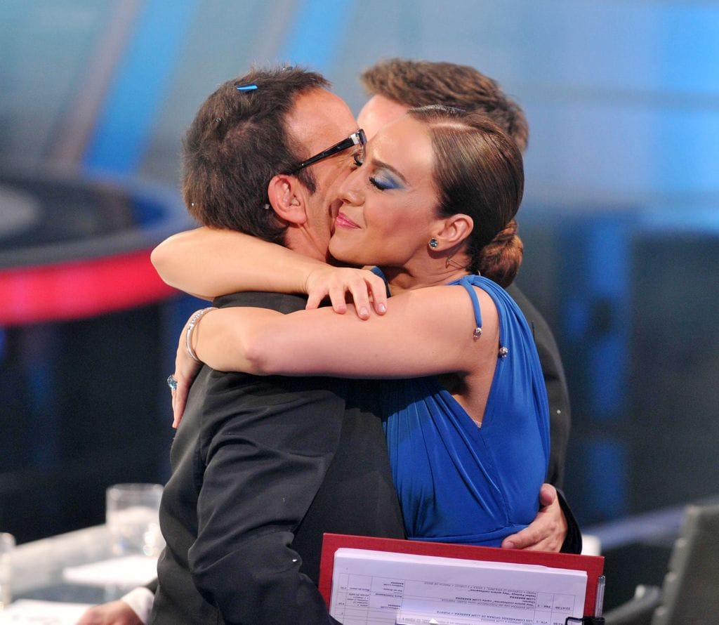 Sobre estas líneas, Mónica Naranjo y Àngel Llàcer en el programa Tu cara me suena
