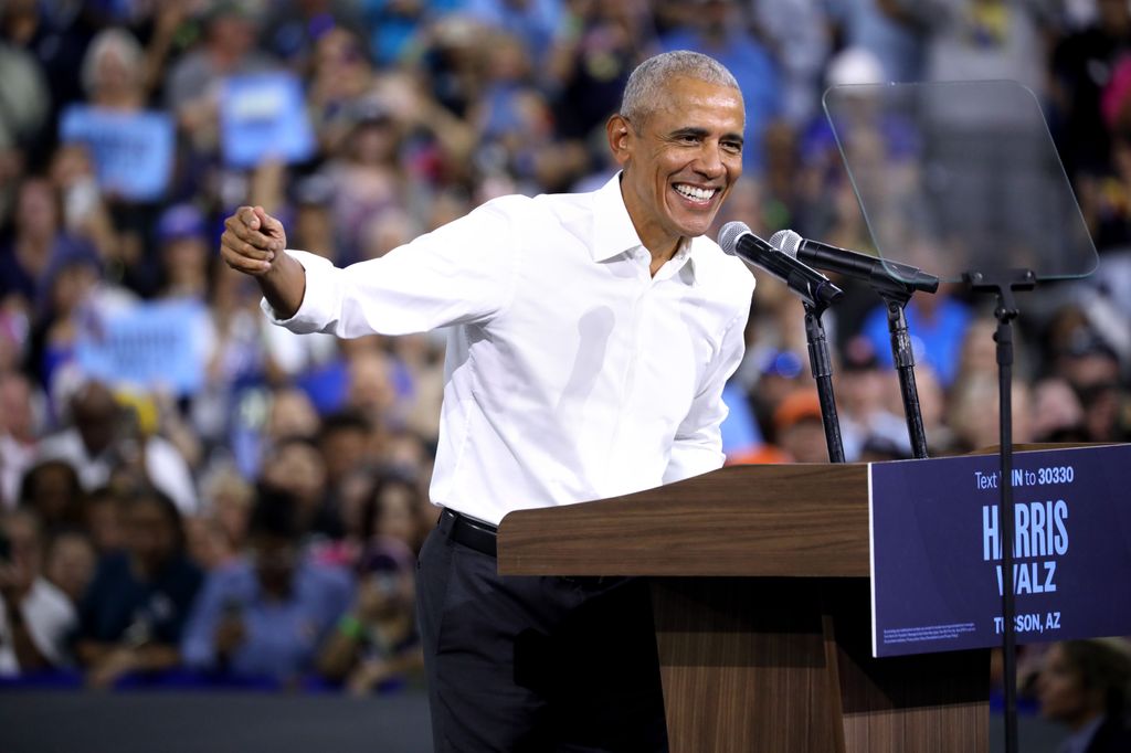 Barack Obama dando un discurso