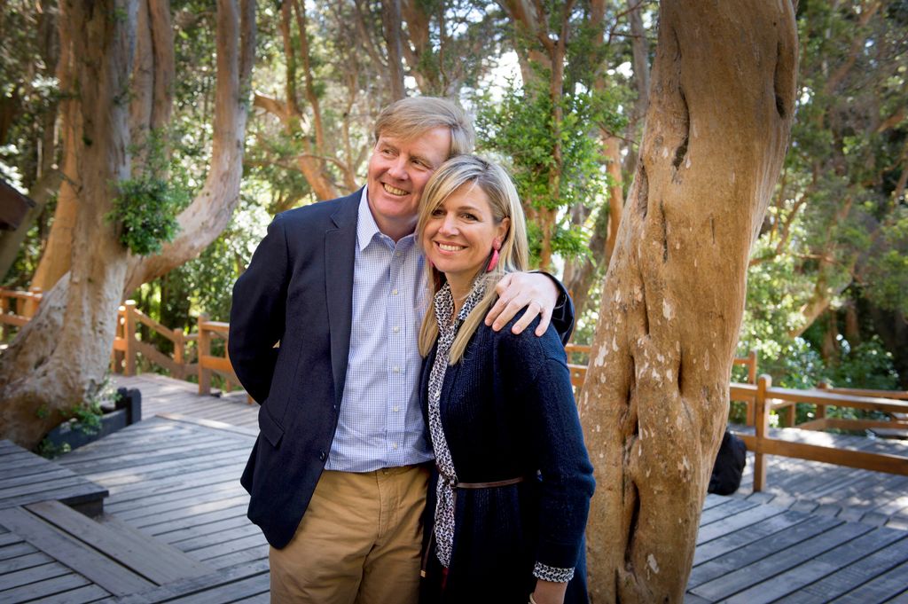Guillermo y Máxima de Holanda, en su finca de verano de Villa la Angostura en 2014
