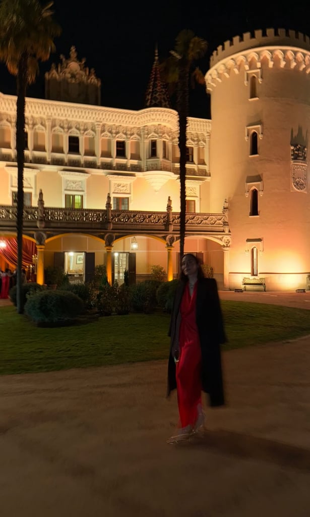 Tamara Falcó con un look de Navidad.