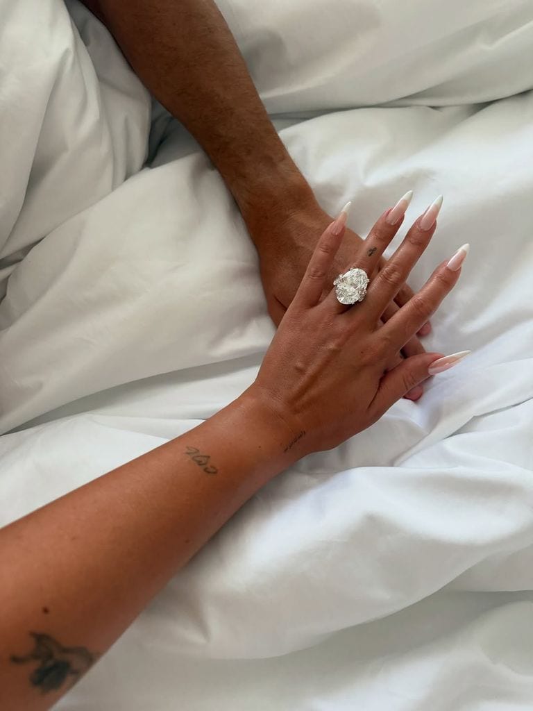 Georgina Rodríguez luce su anillo de compromiso