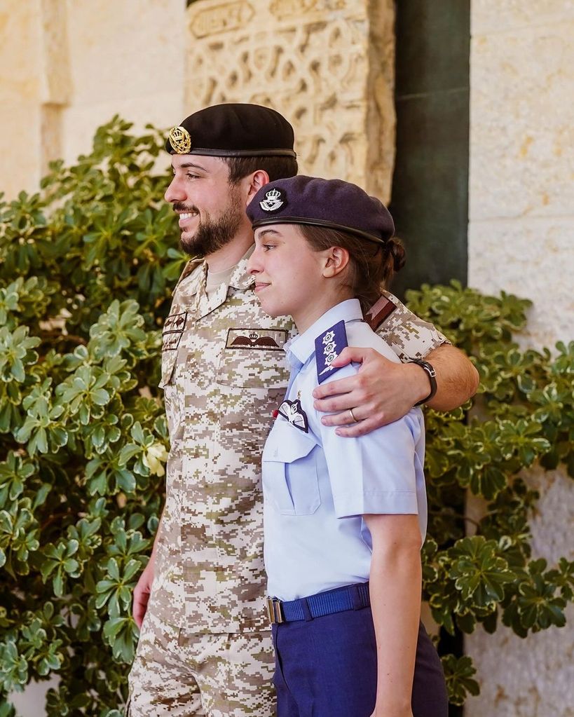 El príncipe Hussein de Jordania y la princesa Salma de Jordania el 26 de septiembre de 2024