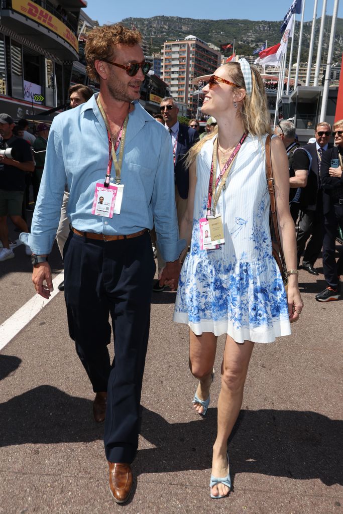 Pierre Casiraghi y Beatric Borromeo en el Gran Premio de Fórmula 1