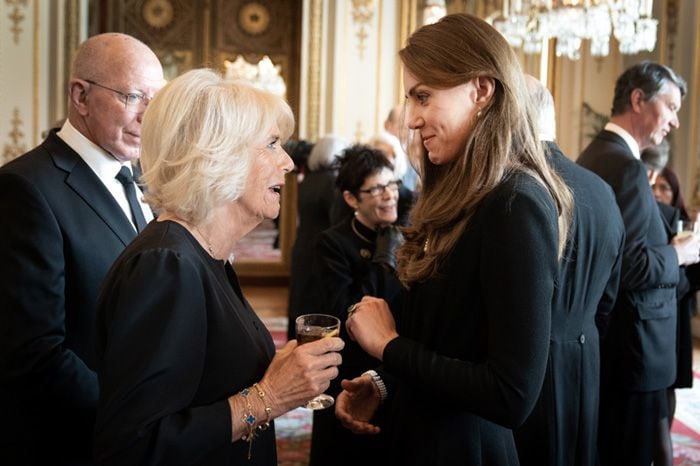 La reina Camilla y la princesa de Gales