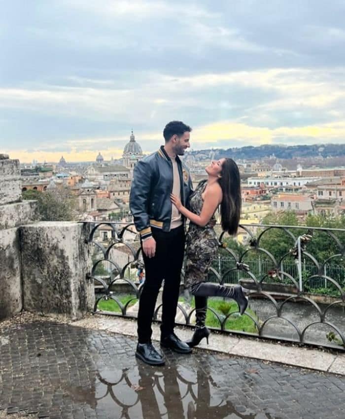 Asraf e Isa Pantoja en su escapada en Roma 