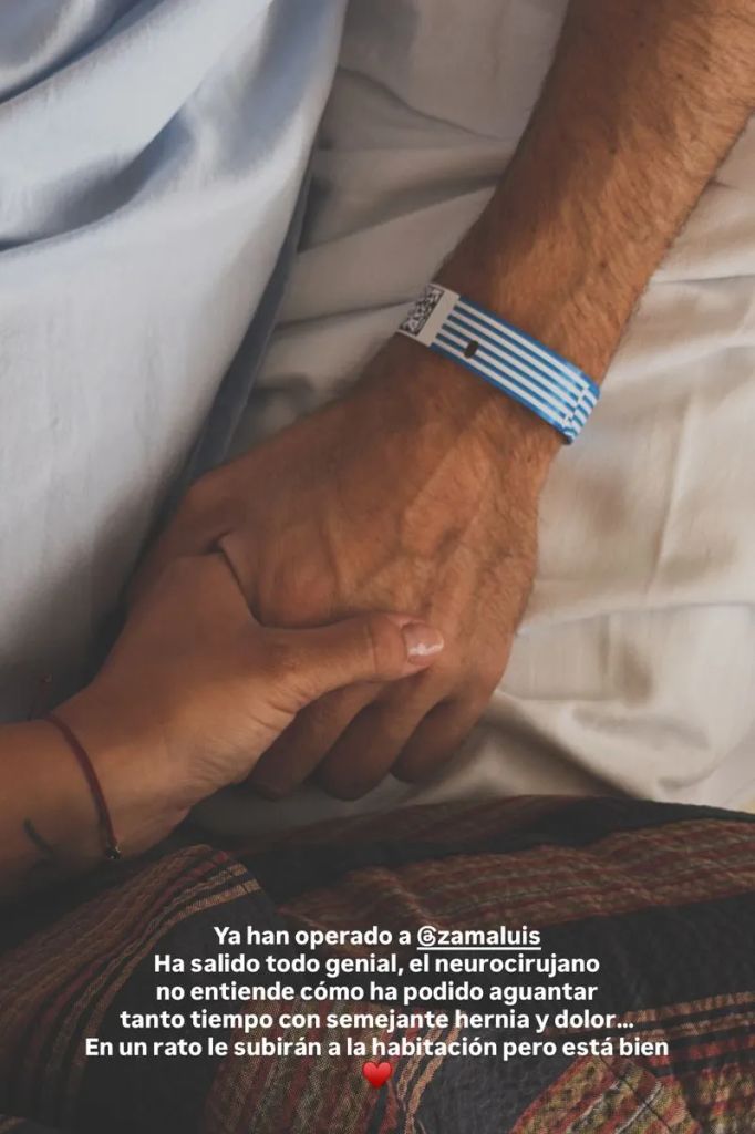 La imagen con la que Marta Pombo desvelaba cómo había sido la operación de Luis Zamalloa