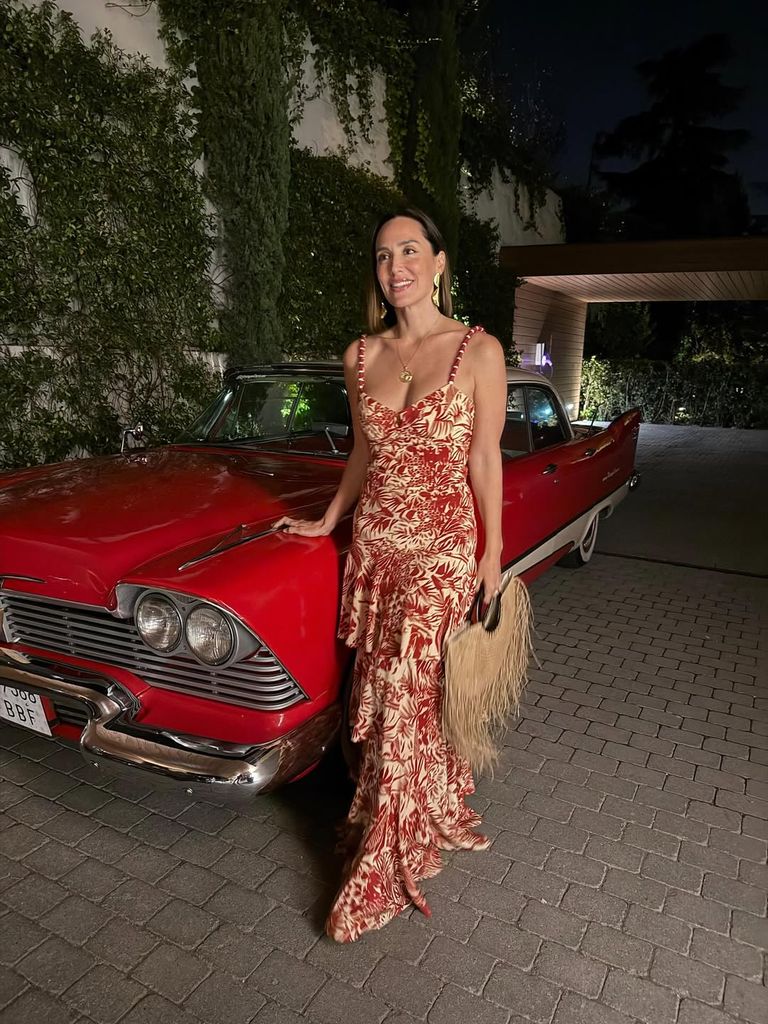 Tamara Falcó con vestido de Johanna Ortiz