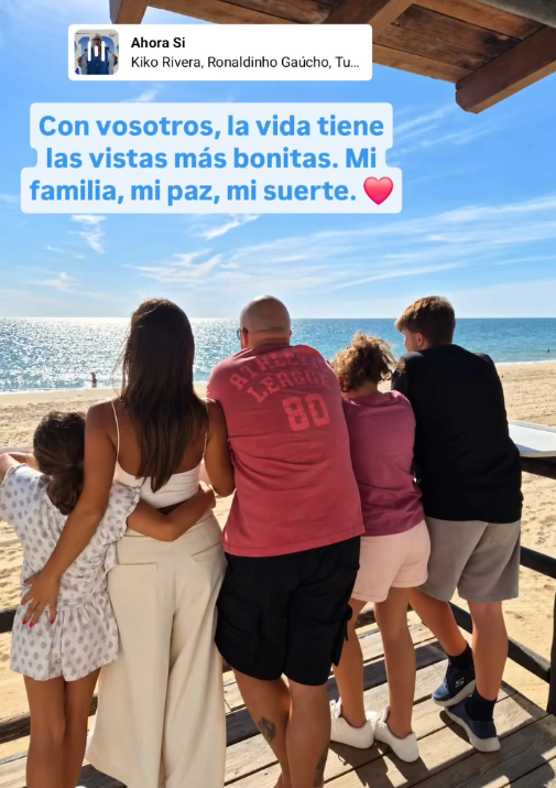 Kiko Rivera sube una entrañable imagen con Lola y sus hijos
