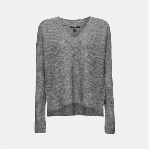 jersey de punto gris
