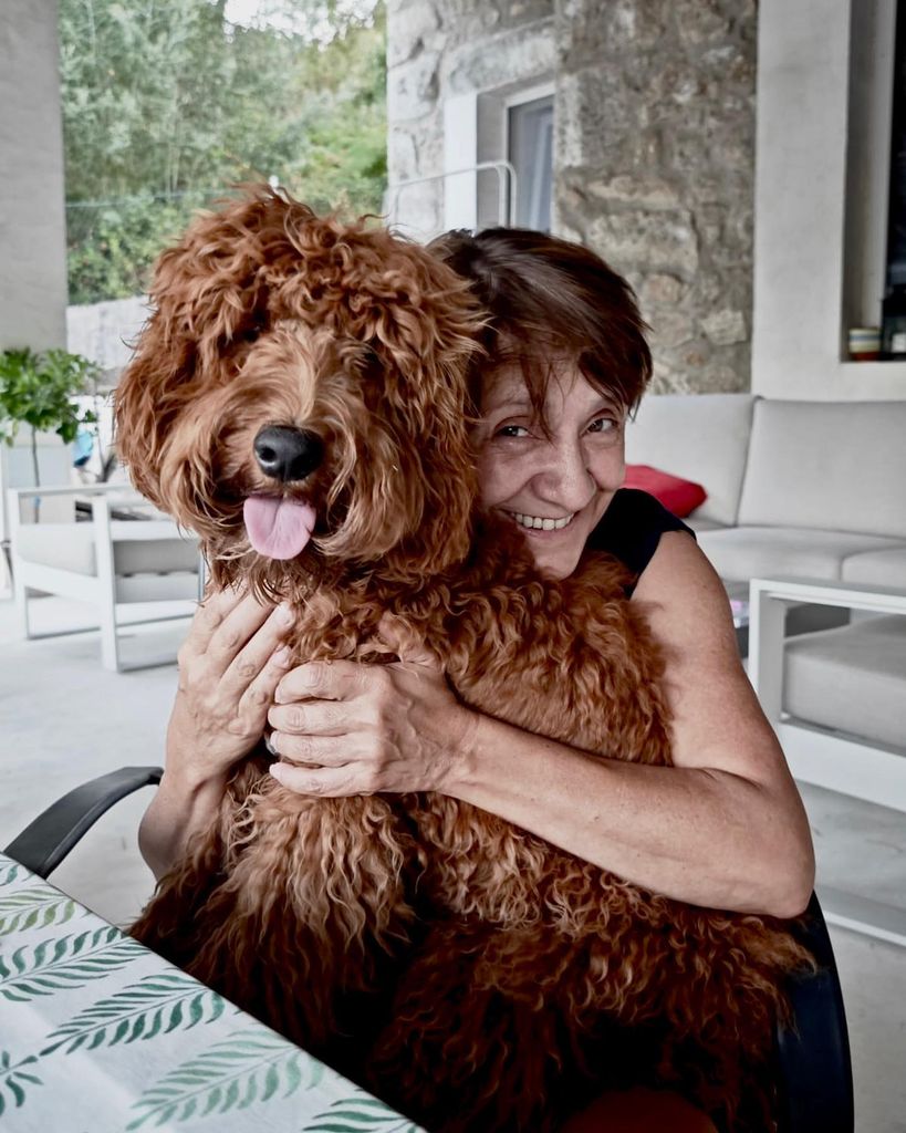 Blanca Portillo con su perro Eduardo