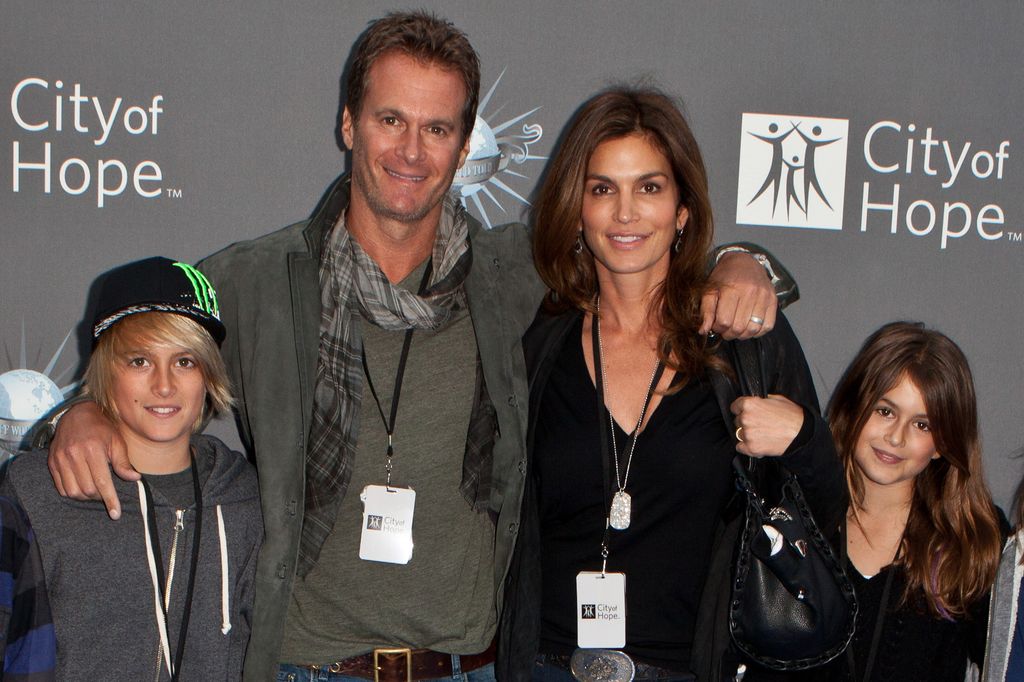 Presley y Kaia, los hijos de Cindy Crawford y Rande Gerber, cuando eran unos niños