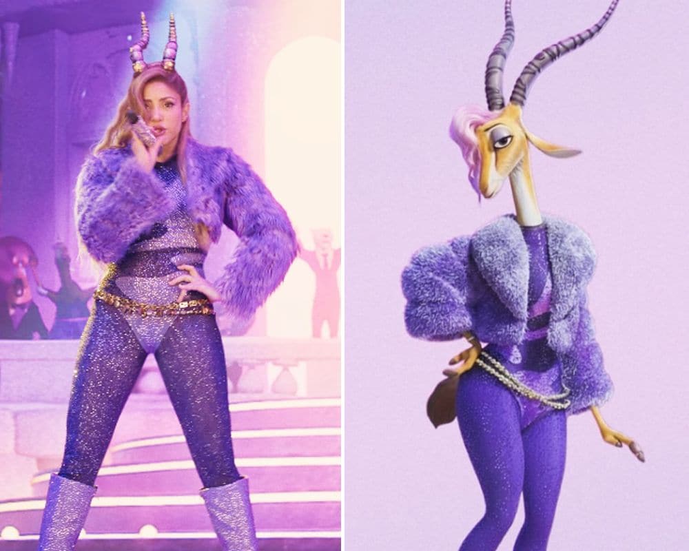 Shakira vuelve a dar voz a Gazelle en Zootopia 2