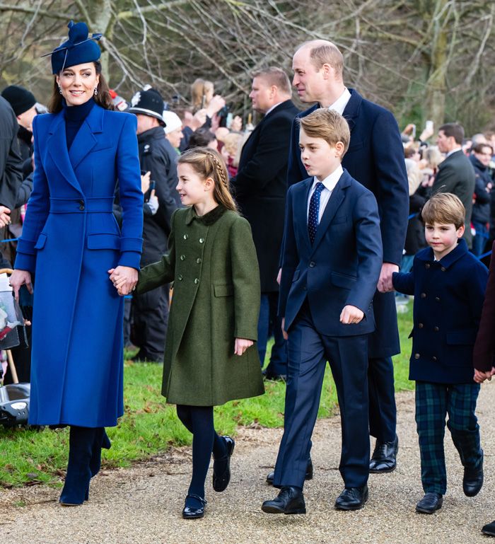 Kate junto a su familia en la misa celebrada estas navidades en Sandringham