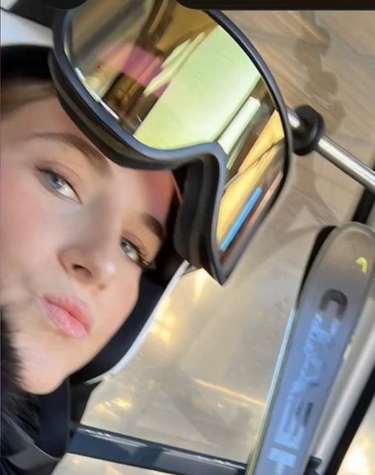 Adriana practicando uno de sus deportes favoritos