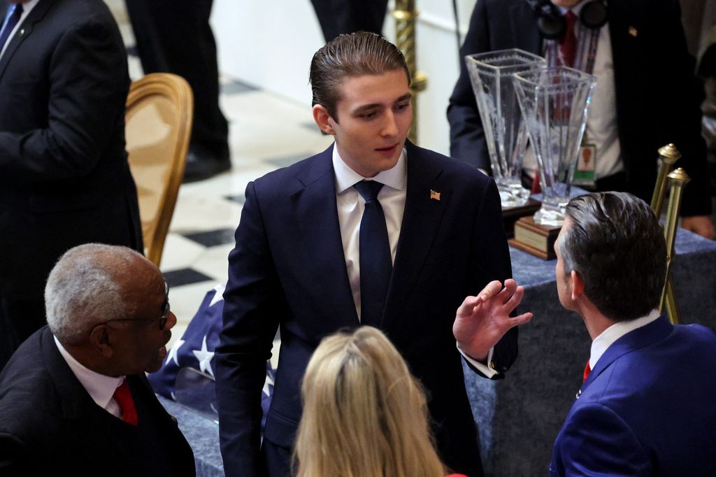 Barron Trump habría pasado el verano planeando su propio negocio.
(Photo by Tom Brenner for The Washington Post via Getty Images)