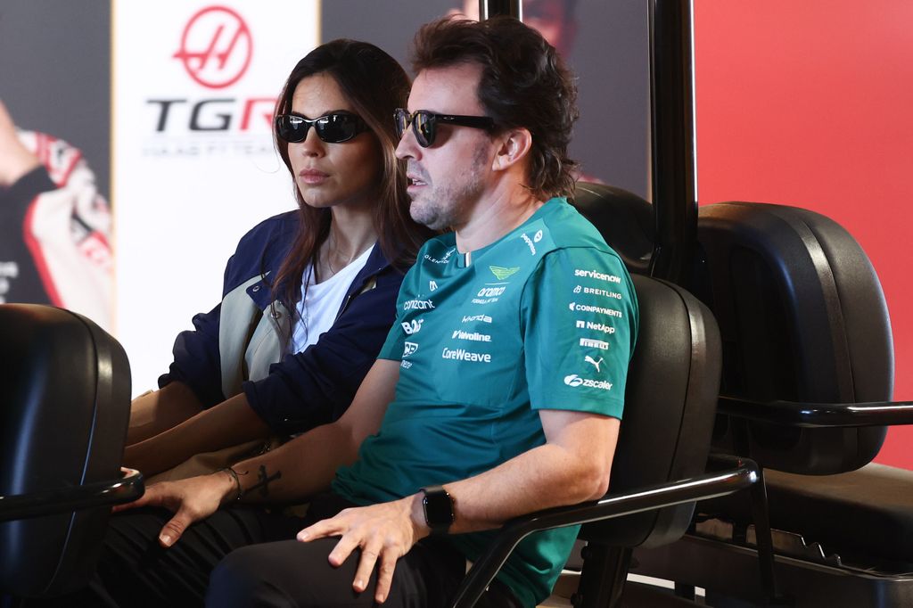 Melissa Jiménez y Fernando Alonso en Madring