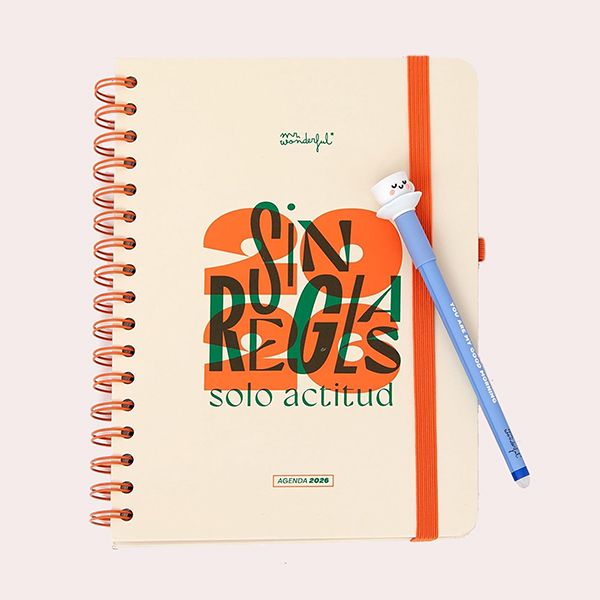 Mr. Wonderful Agenda Anual Office 2026 Vista Semanal