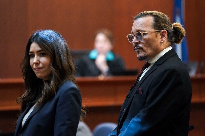 Johnny Depp y Camille Vasquez