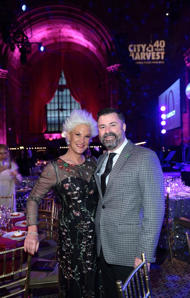 NEW YORK, NEW YORK - APRIL 25: Anne Burrell and Stuart Claxton attend as City Harvest Presents The 40th Anniversary Gala: House Of Harvest at Cipriani 42nd Street on April 25, 2023 in New York City. (Photo by Dimitrios Kambouris/Getty Images for City Harvest)