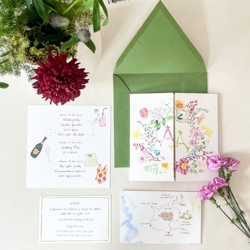 invitaciones de boda Arte Papel