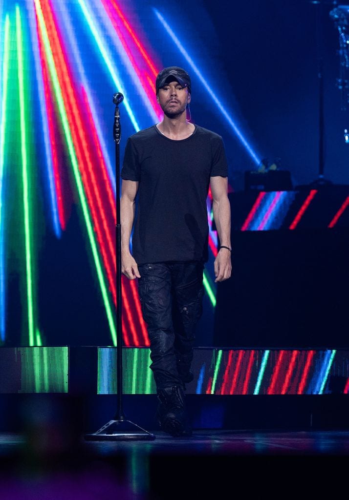 Enrique Iglesias, durante uno de sus últimos conciertos