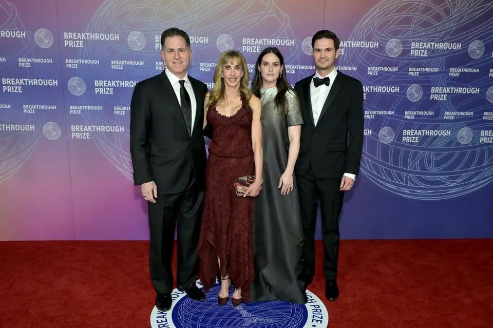 Michael Dell, Susan Dell, Alexa Dell y Fred Choquette