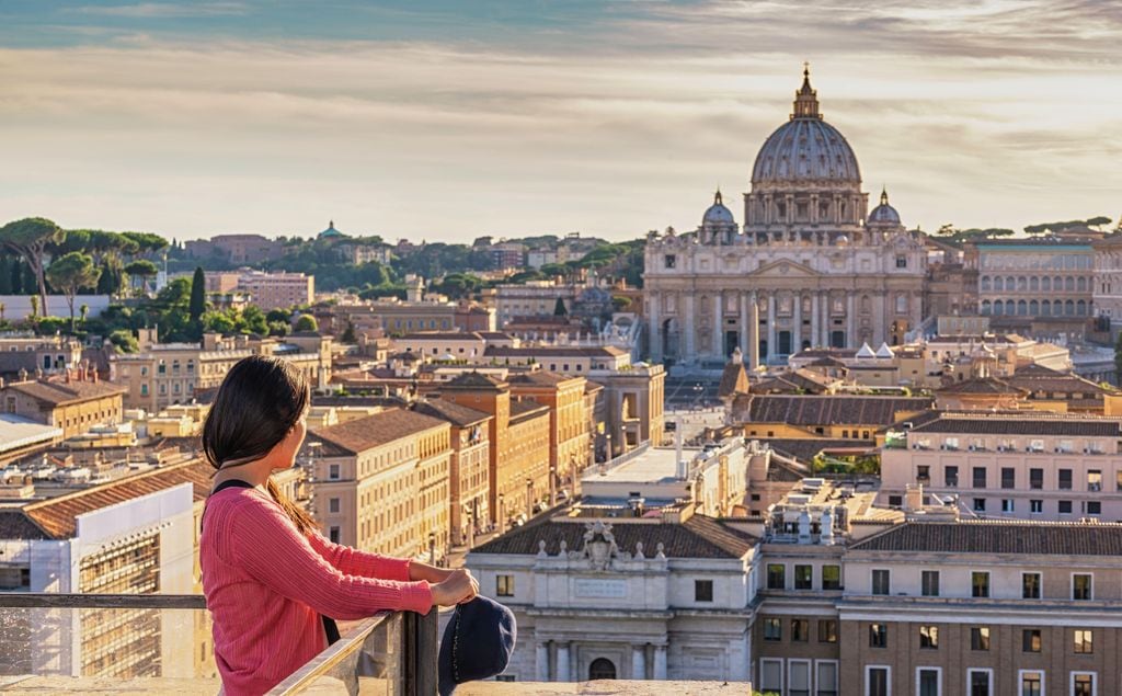 Atardecer en El Vaticano, Roma