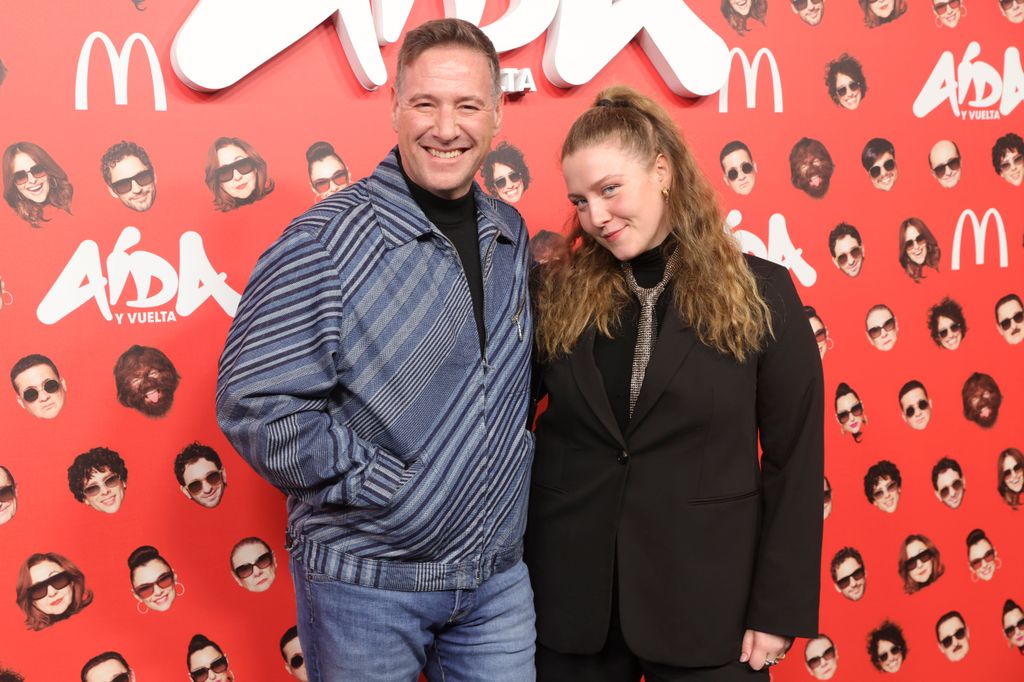 Carlos Lastre y su hija