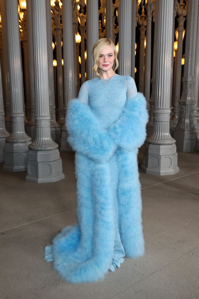Elle Fanning en la gala LACMA Art+Film en Los Ángeles, 2025.