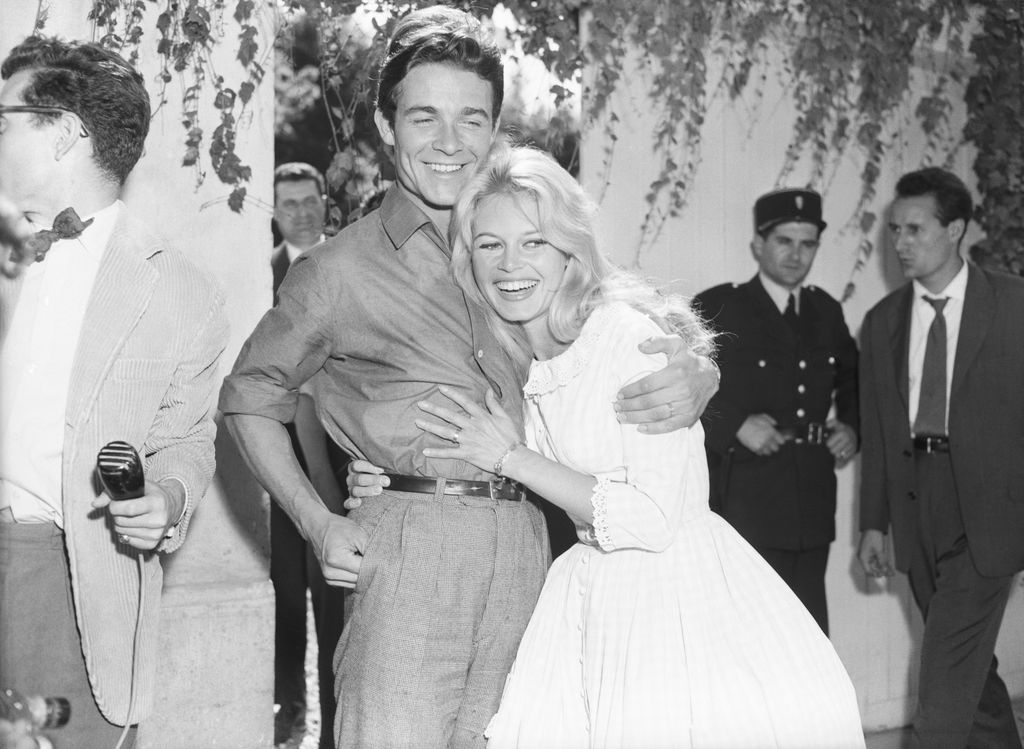 Brigitte Bardot en su boda con Jacques Charrier