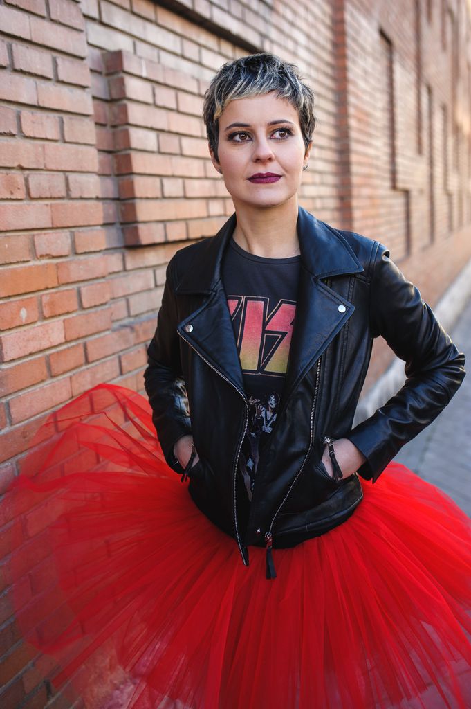 Angela Montero vestida de ballet en 2016