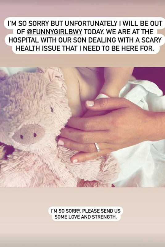 Lea Michele junto a su hijo