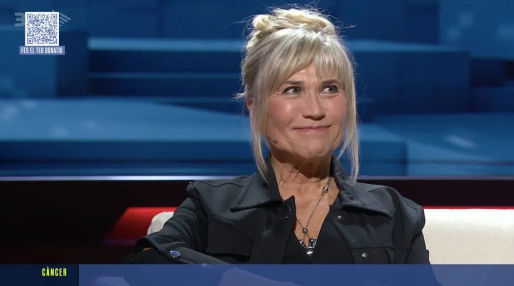 Julia en un momento de su entrevista