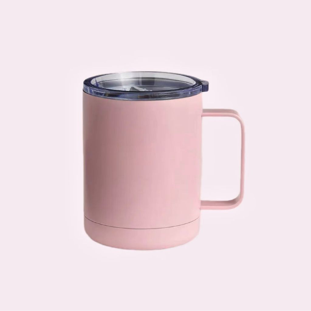 Taza mug en color rosa
