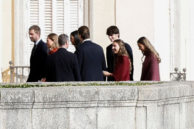 Los nietos de Juan Carlos tras la celebración del Toisón de Oro a doña Sofía