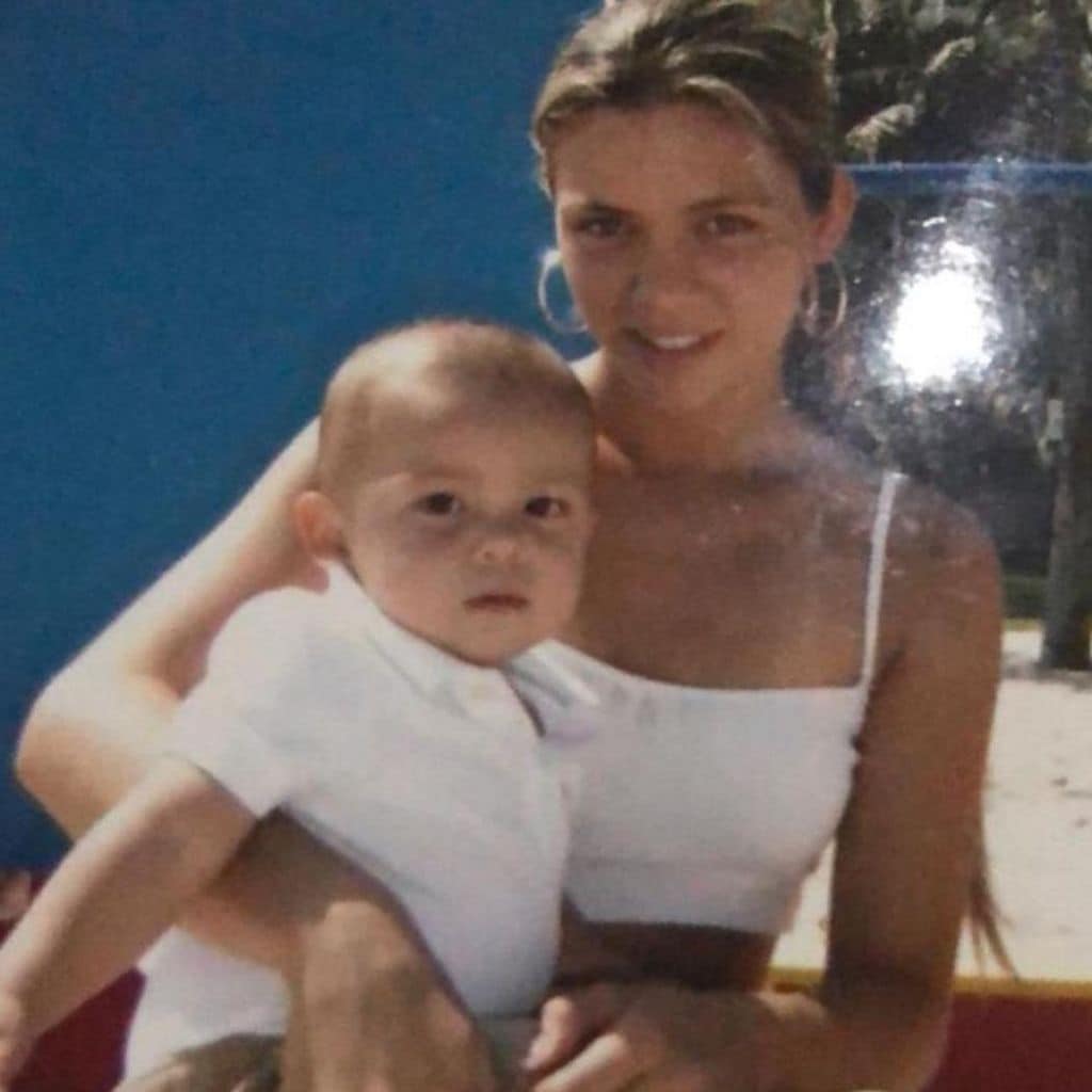 Ximena Duque y su hijo