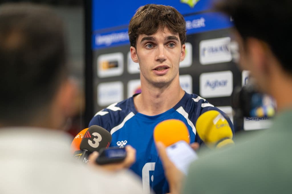 Pablo Urdangarin tras un partido del Granollers en agosto de 2025
