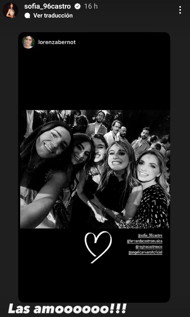 Angélica Rivera con sus hijas y Lorenza Bernot