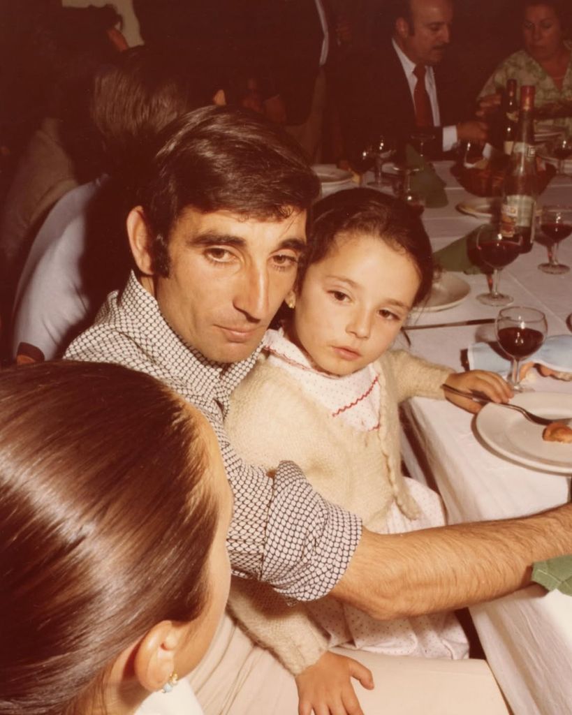 El torero Dámaso González con su hija Sonia