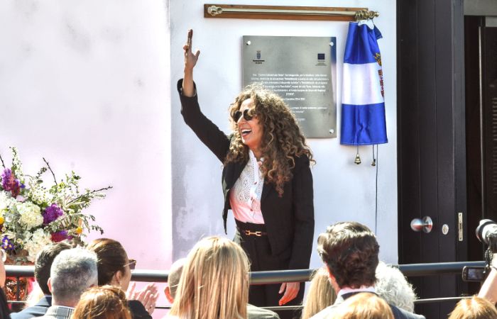 Rosario Flores en la inauguración del museo de 'La Faraona'