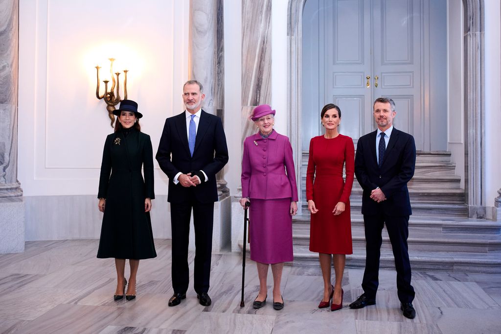 Los reyes Felipe y Letizia, Mary de Dinamarca, Federico de Dinamarca, Margarita de Dinamarca